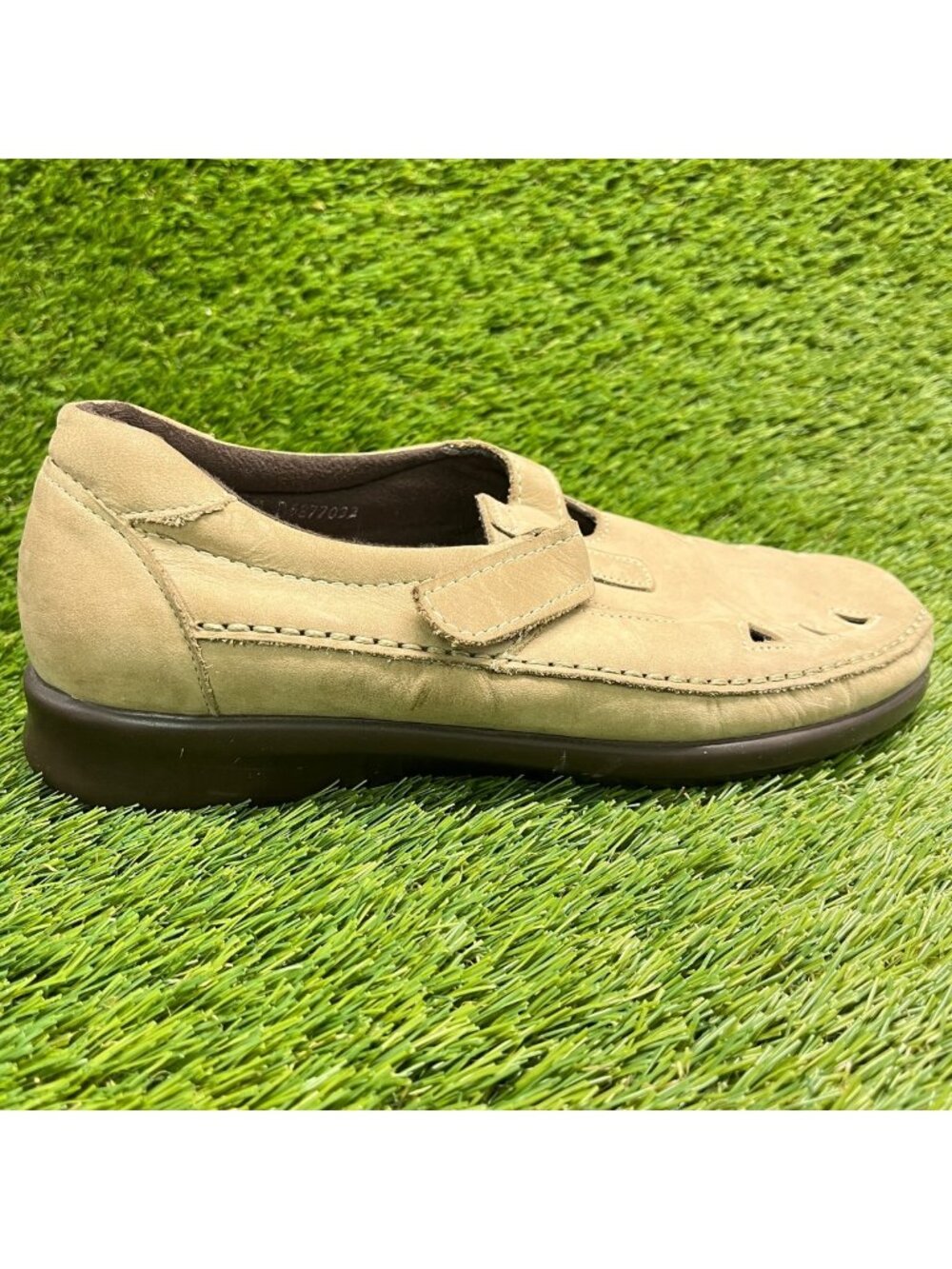 SAS Roamer Womens Size 8.5 Tan Casual Comfort Leather Slip On Mary Jane Shoes